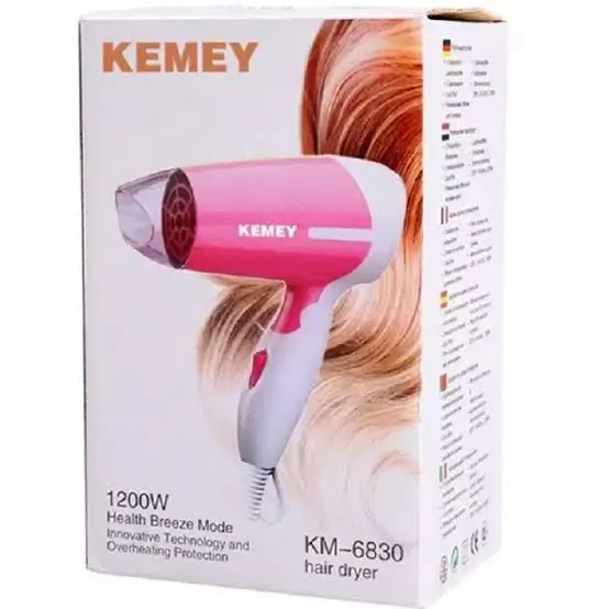 kemei Km 6830 1200w Folding Hair dryer