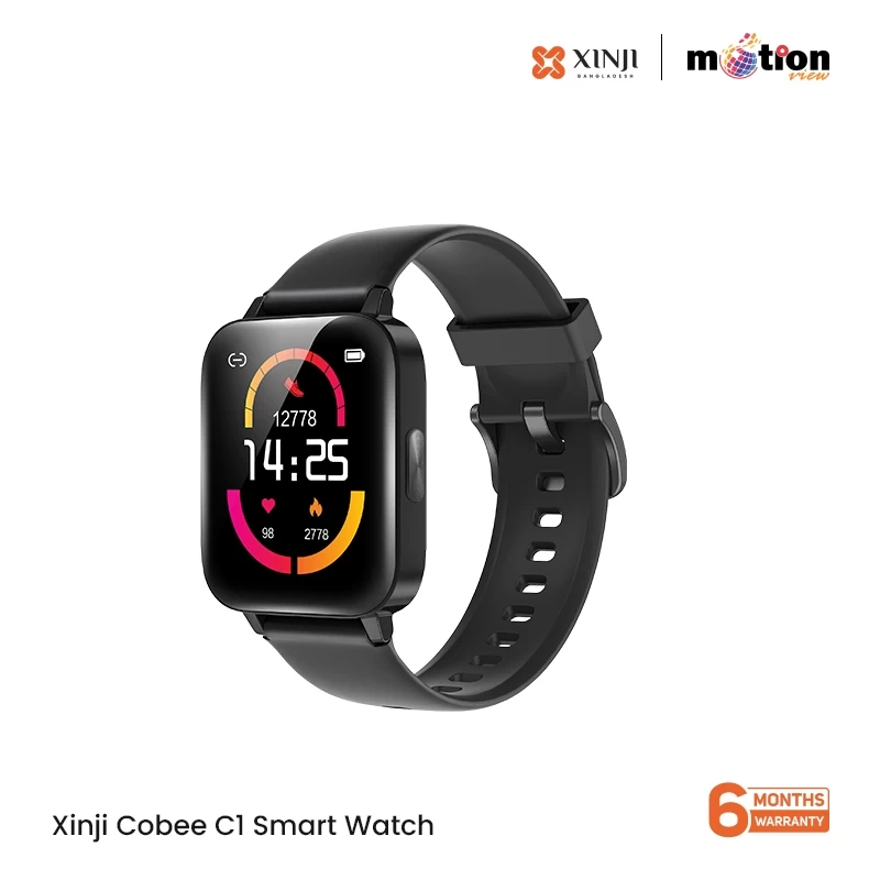 Xinji Cobee C1 Smart Watch (Black) - 6 Months Warranty