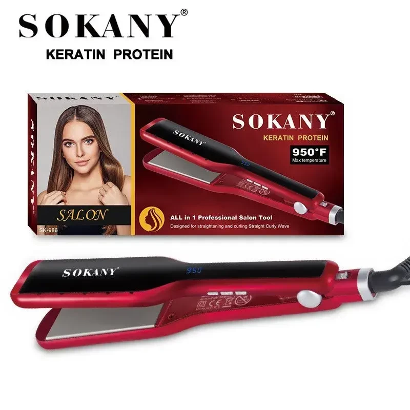 Sokany SK-986 950°F Keratin Protein Salon Style Professional Hair Straightener