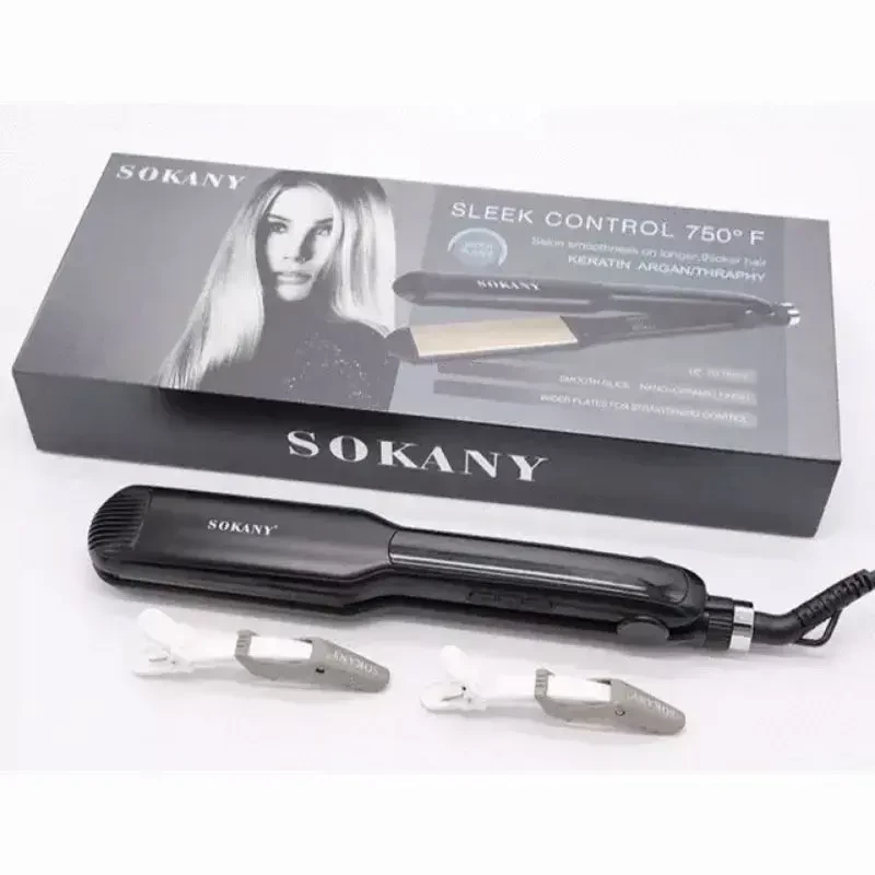 Sokany HS-059 750°F Keratin ArganTherapy Professional Hair Straightener