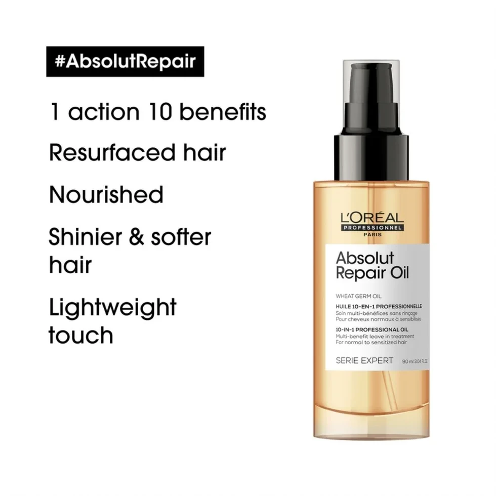 Loreal Paris Professionnel SERIE EXPERT Absolut Repair OIl 90ml (Uk,USA,India)