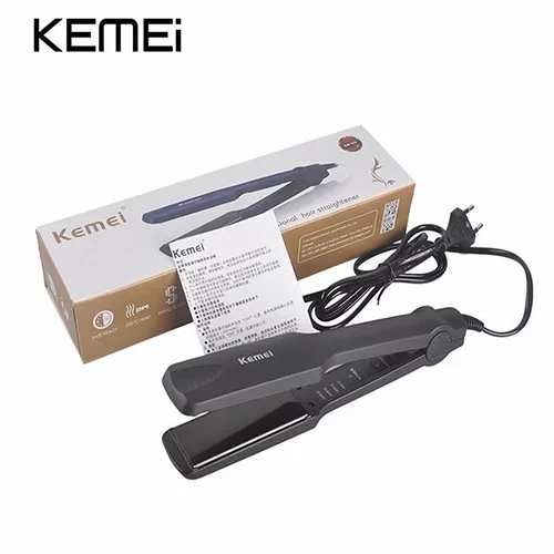 Kemei KM-329 Hair Straightener With Fast Heat Up Ultra-smooth ceramic tourmaline