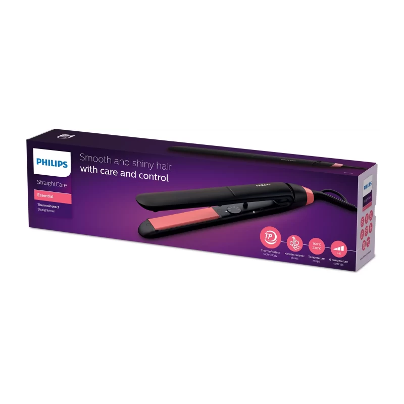 Philips BHS-376/00 StraightCare Essential ThermoProtect Hair Straightener