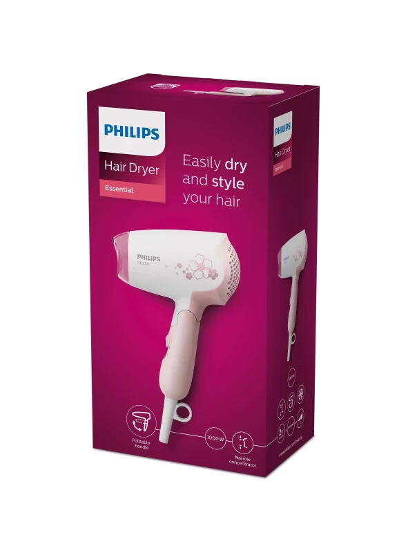 Philips HP 8108 Essential Care 1000w Compact Hair Dryer