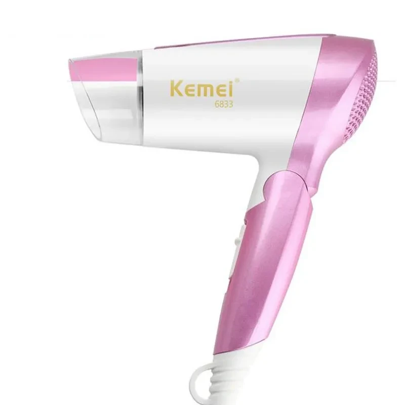 kemei Km 6833 1600w Folding Hair dryer