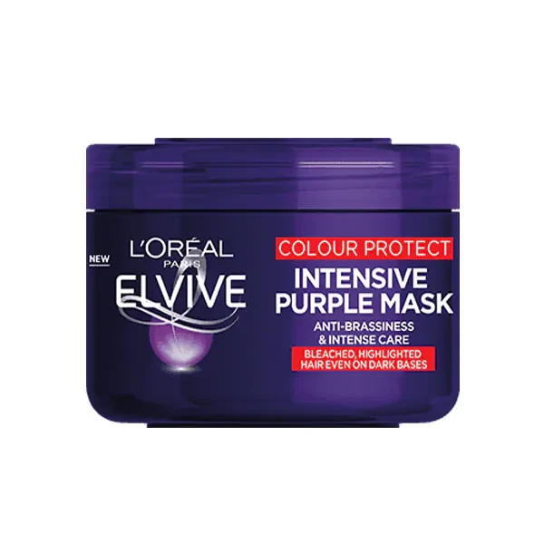 Loreal Paris ElviveColour Protect Colour Protect Anti-Brassiness Purple Mask 250ml (UK, USA, India)