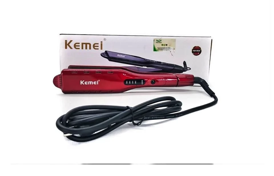 Kemei KM-9939 Professional Wide Plate 230 Degree TemperatureHair Straightener