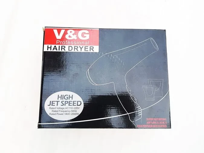 V&G 3300 Dc Motor 2000W 2 Heat & 2 Speed Setting Hair Dryer