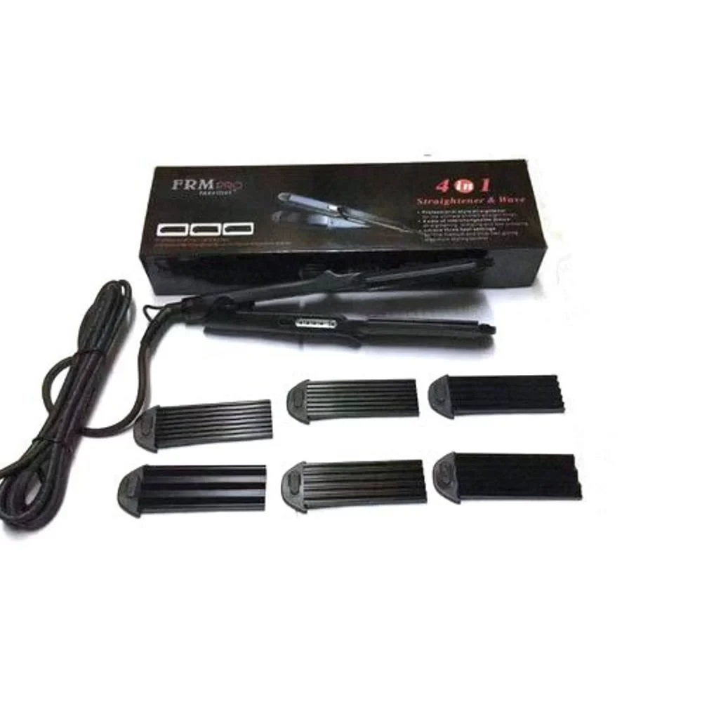 FRM Pro 4 in 1 Professional Ceramic 220°C Hair Straightener/Crimper Waver (3 Months Service Warranty)