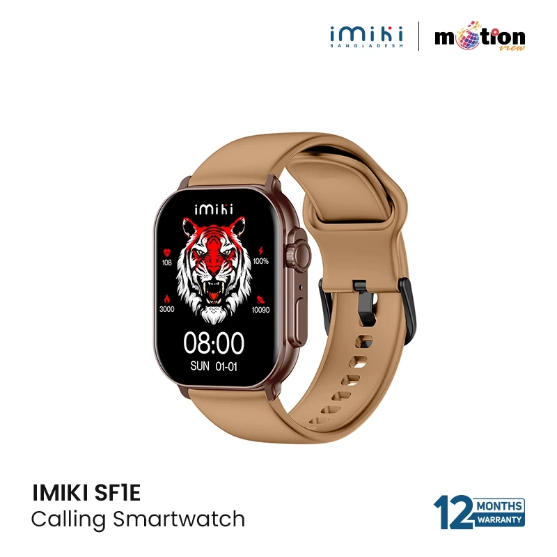 IMILAB IMIKI SF1E Curved 2.01" AMOLED Calling Smart Watch - 1 Year Warranty